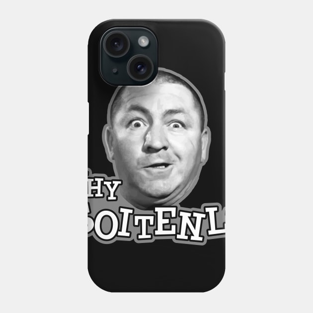 Why Soitenly Curly Stooge Phone Case by Alema Art