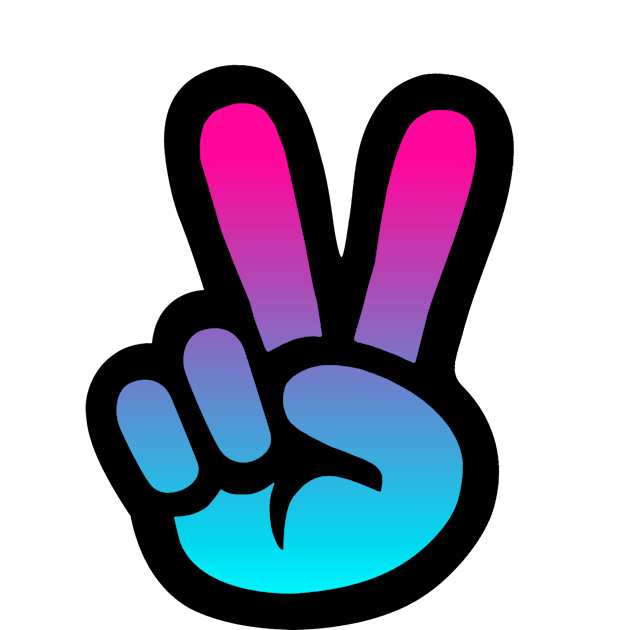 Tie Dye Peace Hand Sign Kids T-Shirt by Trent Tides