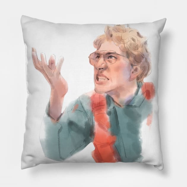 Matt, the radar technician Pillow by christinechangart