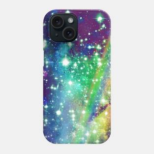 Rainbow Stars and Galaxies Phone Case