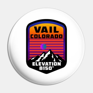 Ski Vail Colorado Skiing Pin