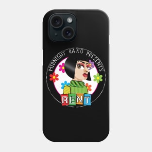 Hedwig's Midnight Radio Presents: RENT - Podcast Logo w/ White Text (by Raziel) Phone Case