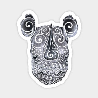 Swirly Rhino Magnet