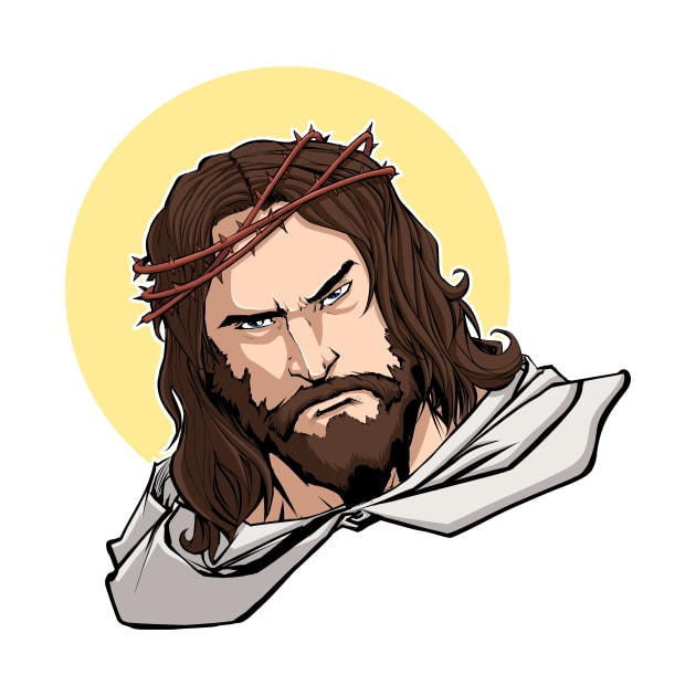 Jesus Portrait by Malchev