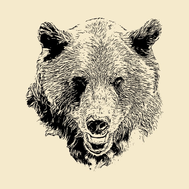 Bear portrait by Guardi