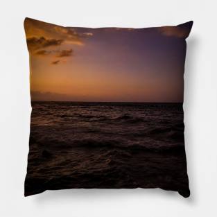 Sunset and Ocean Pillow