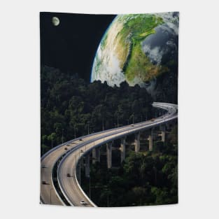 DRIVE THROUGH THE HILLS Tapestry