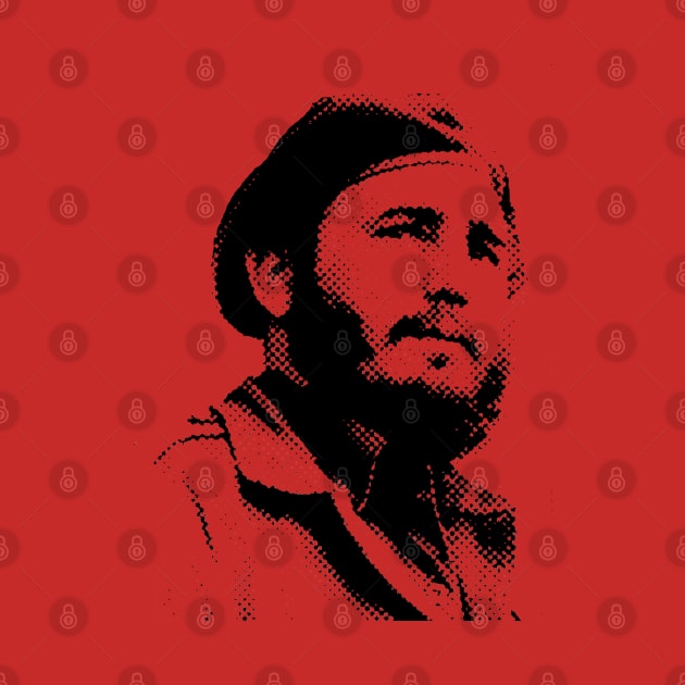 Young Fidel Castro with a Dreamy Look and Beret by ibadishi