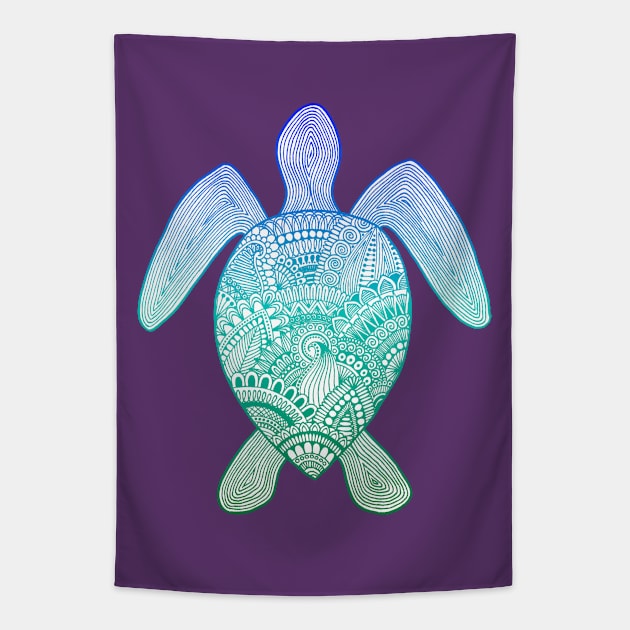 Sea Turtle Tapestry by calenbundalas