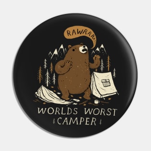 worlds worst camper Pin