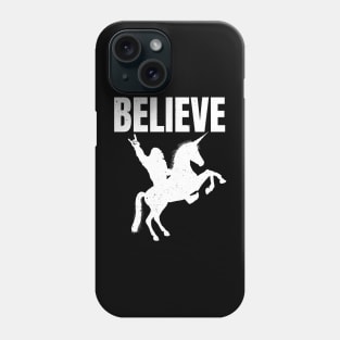 Bigfoot Riding A Unicorn Phone Case