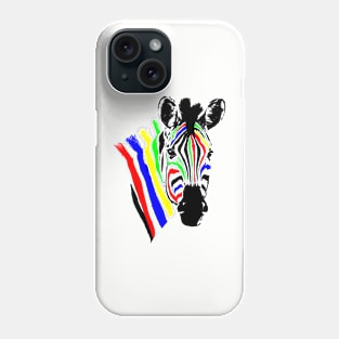 Brightly Colored Zebra | African Wildlife Phone Case