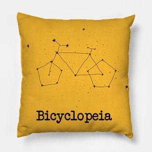 Bicyclopeia – Bicycle star constellation - hand drawn Pillow