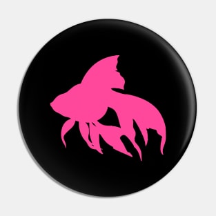 Hot Pink Color Pet Fish Animal Pin