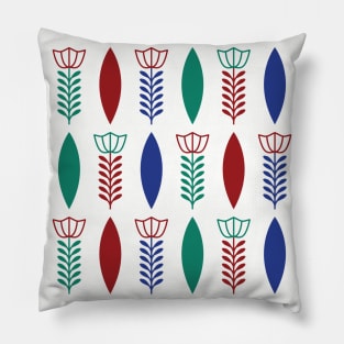 Ethiopian Coffee Cup Pattern Pillow