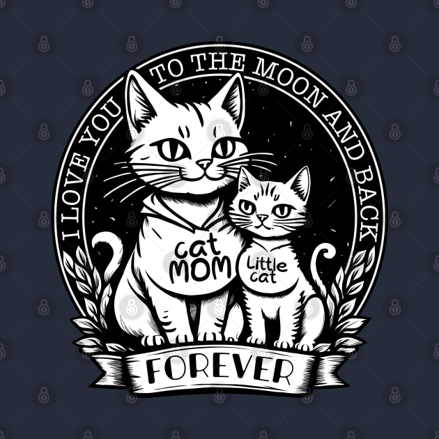 Cat Mom, I love you to the moon by anderleao