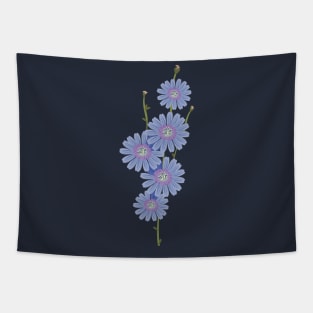 Chicory a bouquet of blue flowers Tapestry