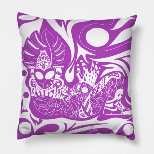 alien chac mool the mayan sneakers ecopop Pillow