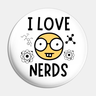 I LOVE NERDS Pin