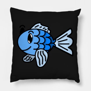 Blue Fish Pillow