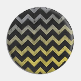 Chevron tan yellow ombre dark gray lines pattern vintage design Pin