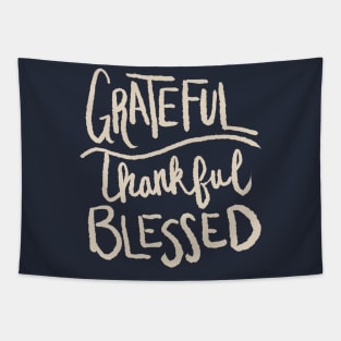 Grateful Thankful Blessed Tapestry