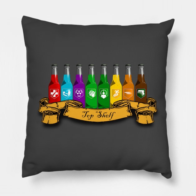 Zombie Perks Top Shelf "The Good Stuff" Pillow by LANStudios