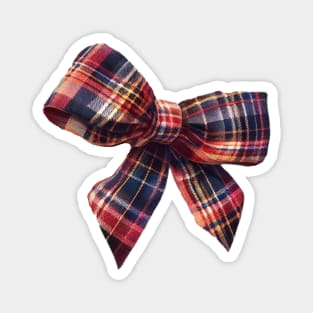 Plaid Bow - Autumn Magnet