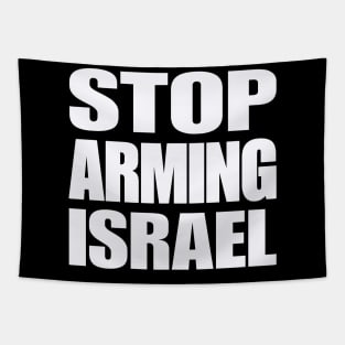 STOP ARMING ISRAEL - White - Front Tapestry