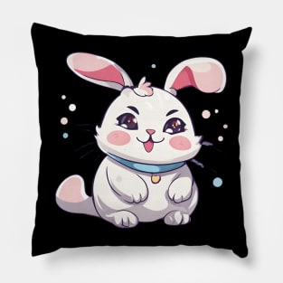 Cute rabbit anime- Bunny funny Pillow