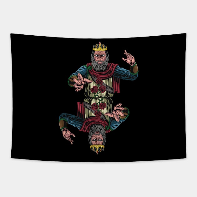 black magic king 1 Tapestry by Crow Creations