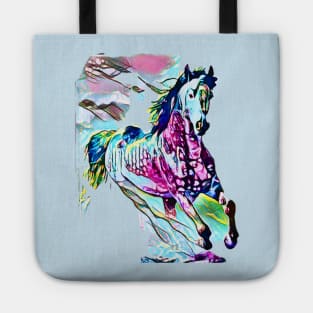 Galloping Paint Horse Tote