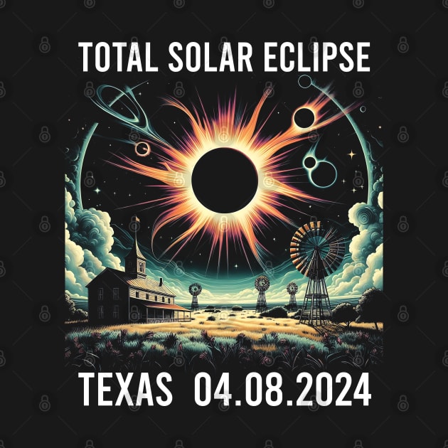 total solar eclipse on April 8th 2024 by click2print