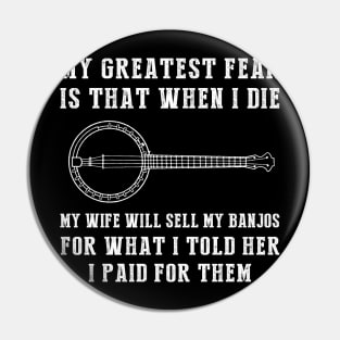 Hilarious Banjo Fear: Don't Sell My Secrets! Pin