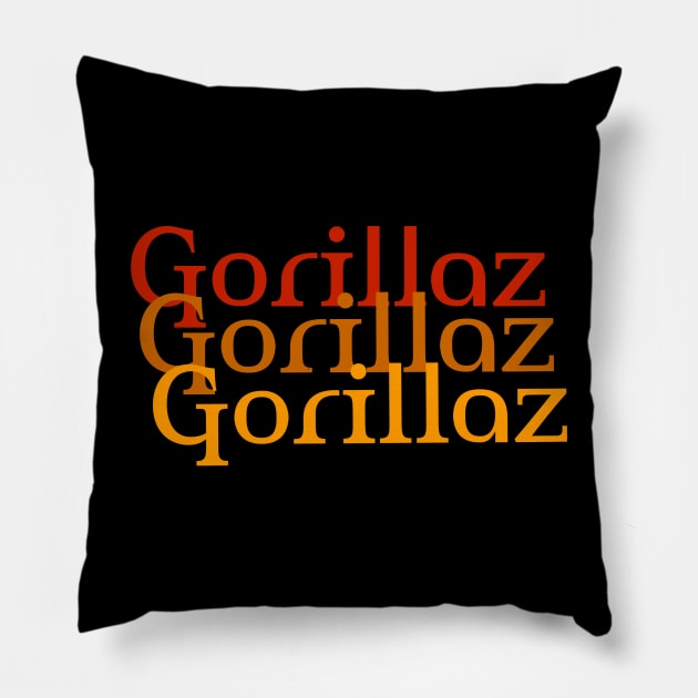 Gorillaz Pillow by Abdelshob