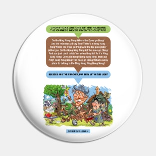 Spike Milligan Pin