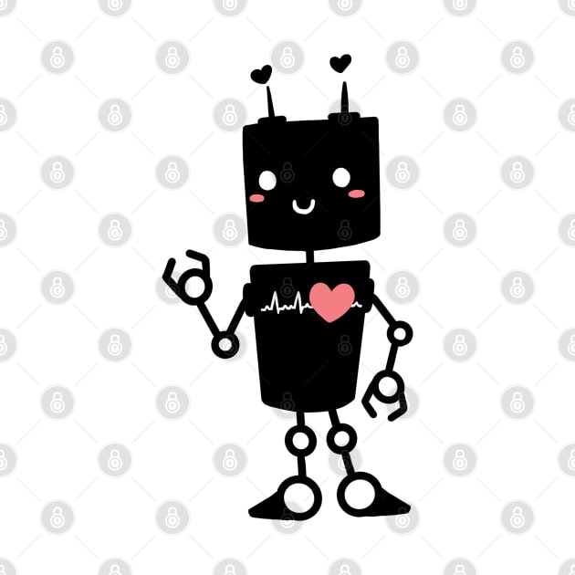 Lovebot black by Artbysusant 