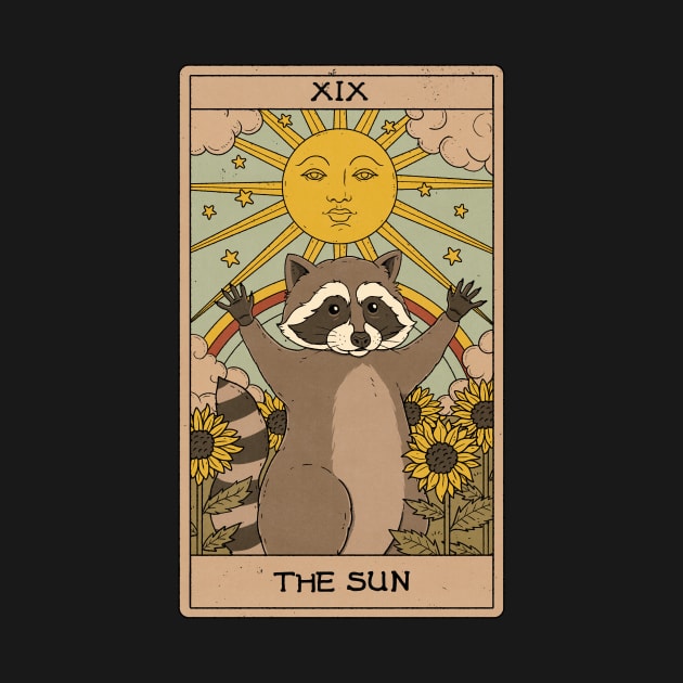 The Sun - Raccoons Tarot by thiagocorrea