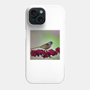 Beautiful Sparrow Flowered Branch Phone Case