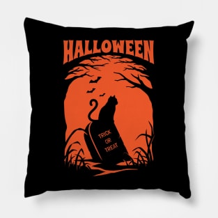 Cat Halloween Pillow