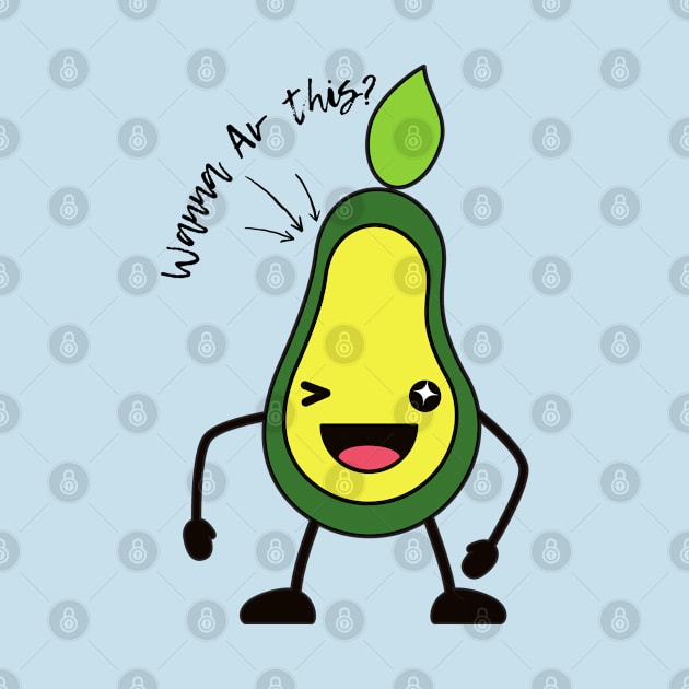 Cute Avocado Obsession by Skyhigh Studio