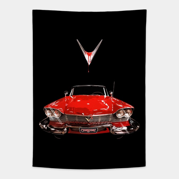 Christine  - 1958 Plymouth Fury Tapestry by Artizan