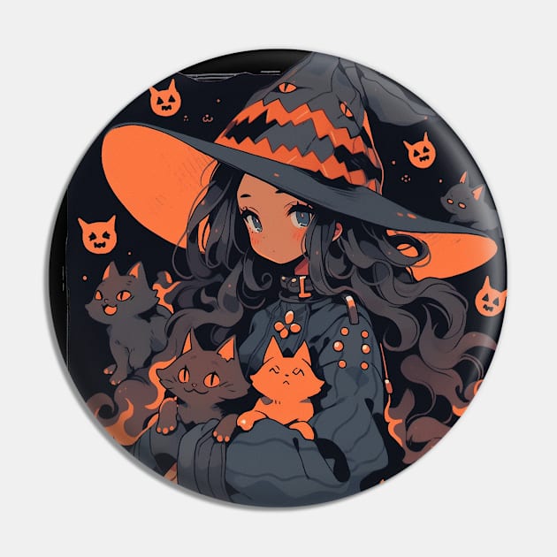 Witch Girl #1 - Halloween Pin by Neon Dream