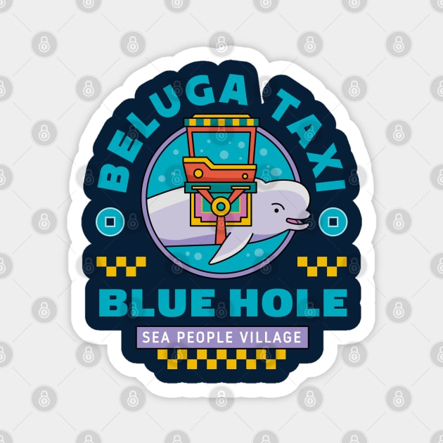 Beluga Taxi Emblem Magnet by Lagelantee