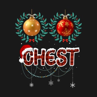 Chest Nuts Christmas Couple T-Shirt