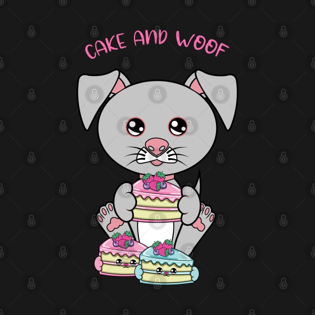 All I Need is cake and dogs, cake and dogs by JS ARTE