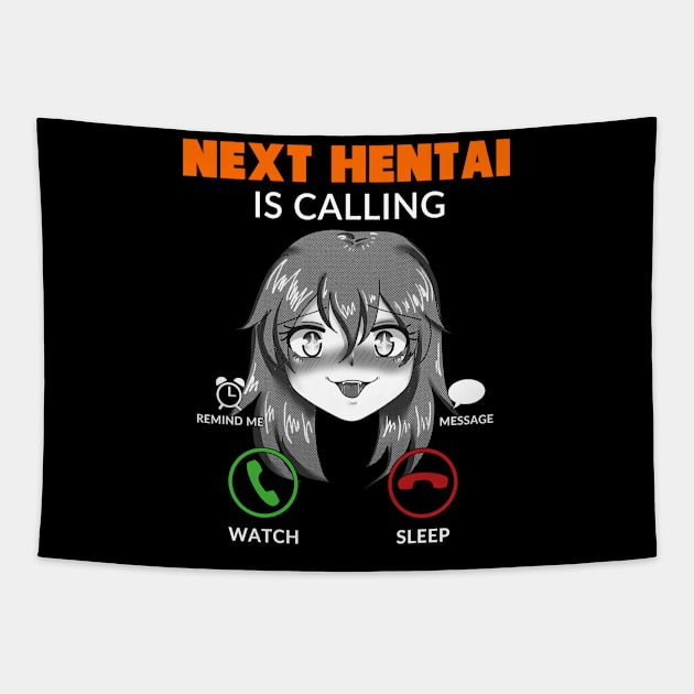 Hentai - Next Episode Is Calling Anime Girl Tapestry by Alex21