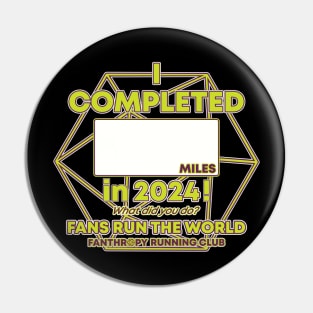 2024 Fans Run the World - Blank Mileage d20 Pin