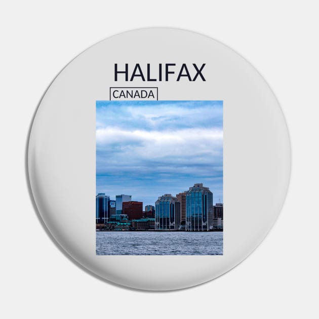 Halifax Nova Scotia Canada Skyline Cityscape Gift for Canadian Canada Day Present Souvenir T-shirt Hoodie Apparel Mug Notebook Tote Pillow Sticker Magnet Pin by Mr. Travel Joy