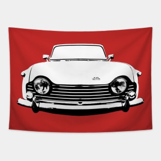 Triumph TR250 1960s British classic car monoblock black/white Tapestry